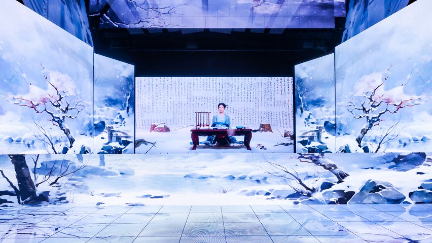 網(wǎng)易云音樂與小冰公司推出虛擬歌手陳水若演唱《風(fēng)雪千千》。主辦方供圖